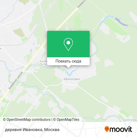 Карта деревня Ивановка