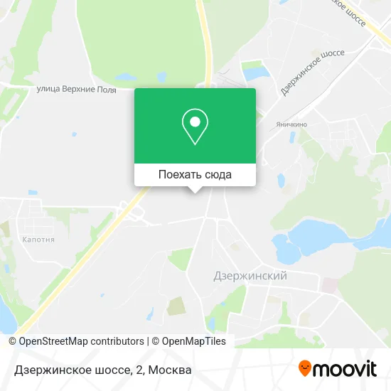 Карта Дзержинское шоссе, 2