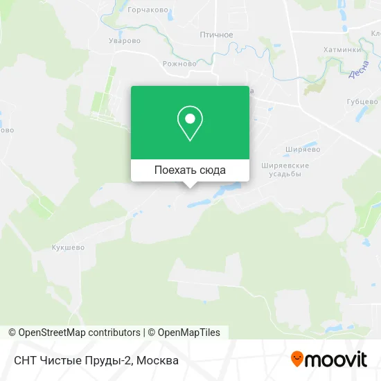 Карта СНТ Чистые Пруды-2