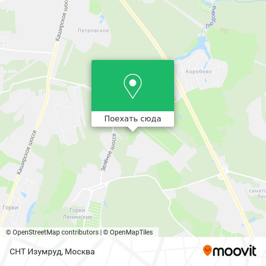 Карта СНТ Изумруд