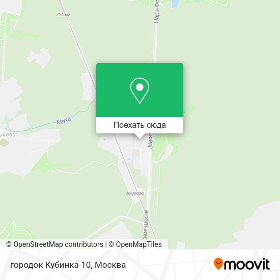 Карта городок Кубинка-10