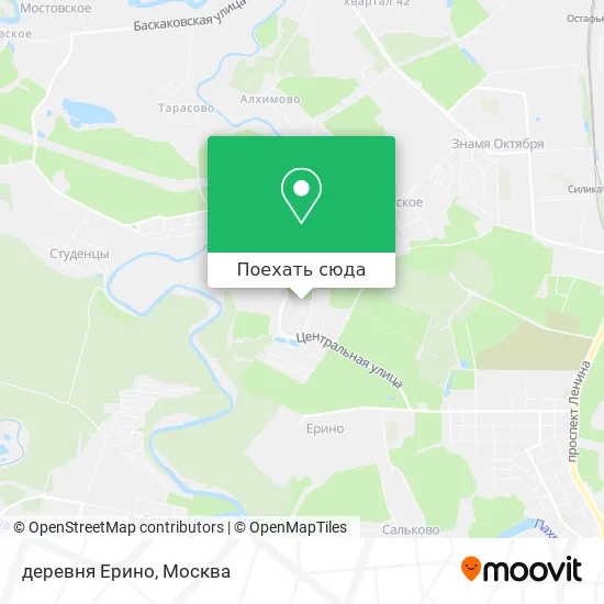 Карта деревня Ерино