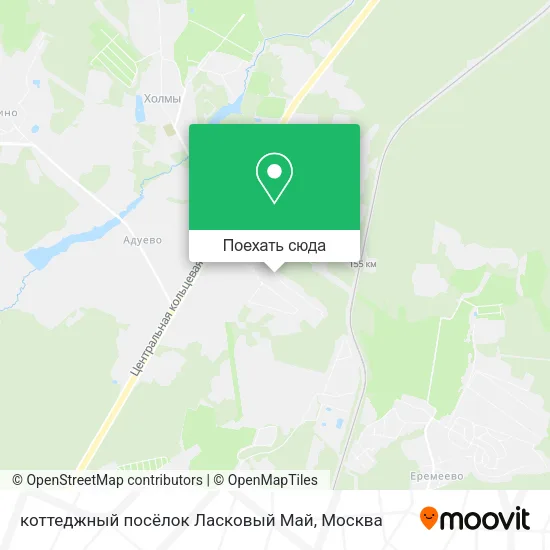 Карта коттеджный посёлок Ласковый Май