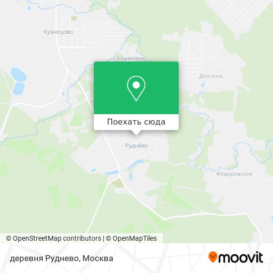 Карта деревня Руднево