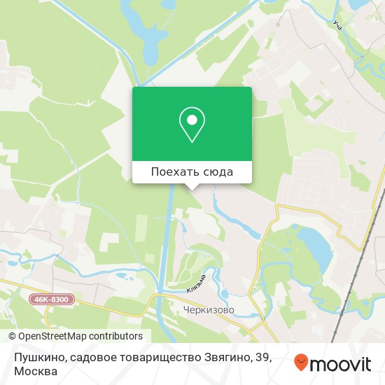 Карта Пушкино, садовое товарищество Звягино, 39