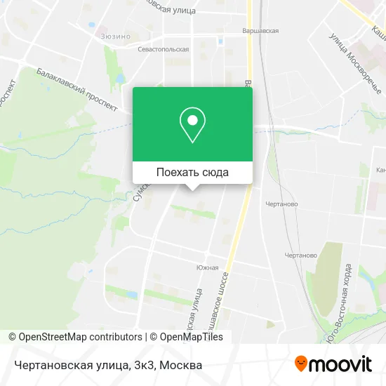 Карта Чертановская улица, 3к3