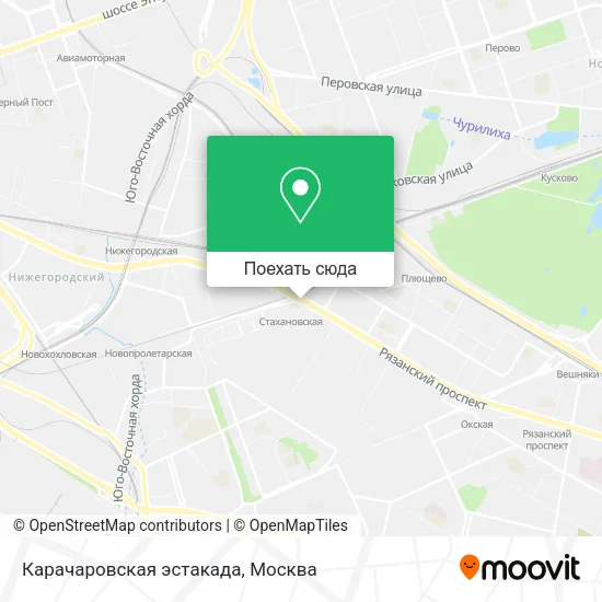 Карта Карачаровская эстакада