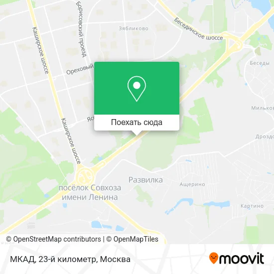 Карта МКАД, 23-й километр