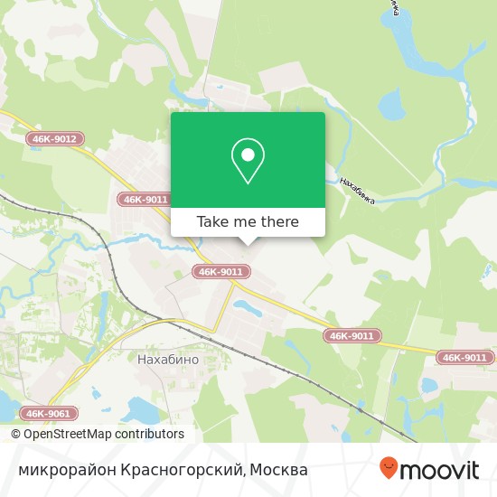 Карта микрорайон Красногорский