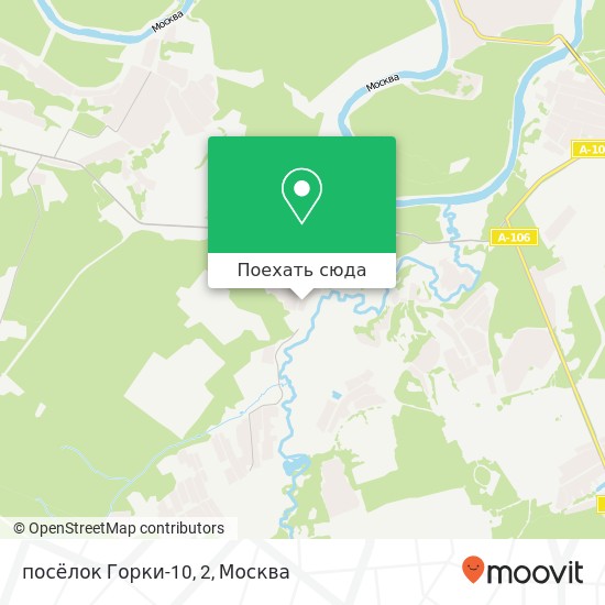 Карта посёлок Горки-10, 2