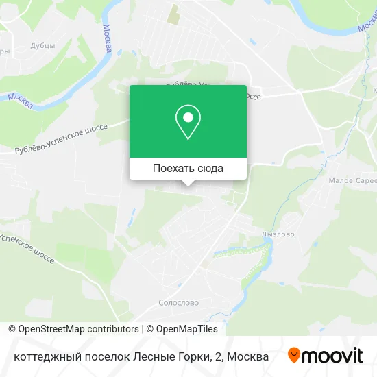 Карта коттеджный поселок Лесные Горки, 2