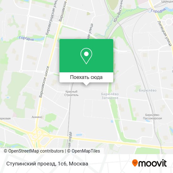 Карта Ступинский проезд, 1с6
