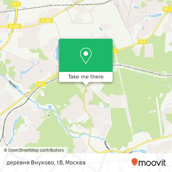 Карта деревня Внуково, 1В