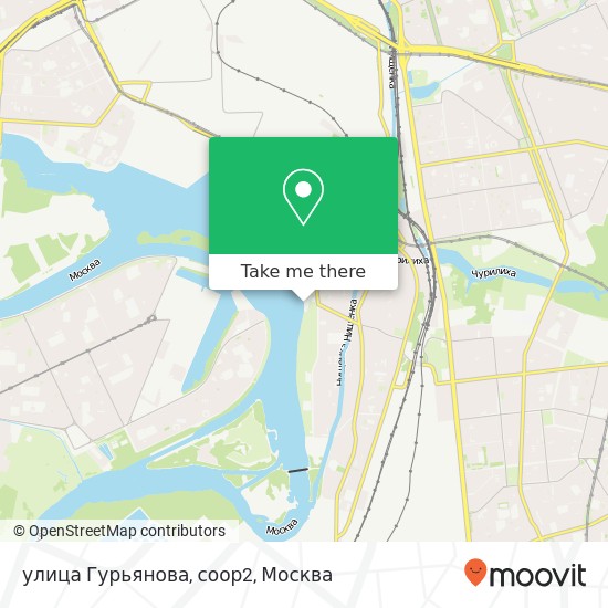 Карта улица Гурьянова, соор2