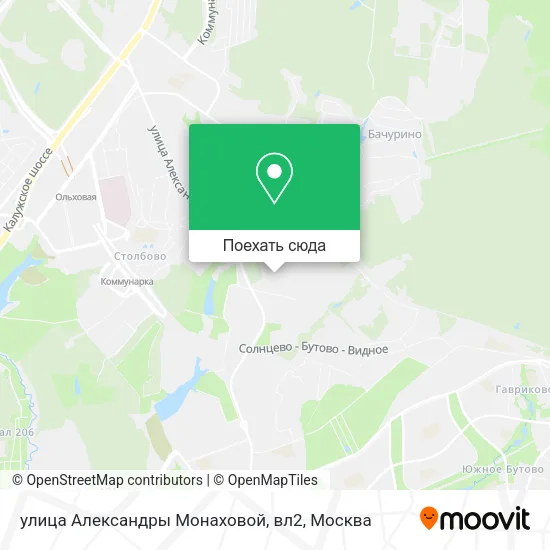 Карта улица Александры Монаховой, вл2