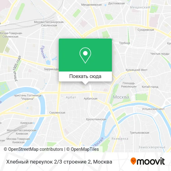 Карта Хлебный переулок 2 / 3 строение 2