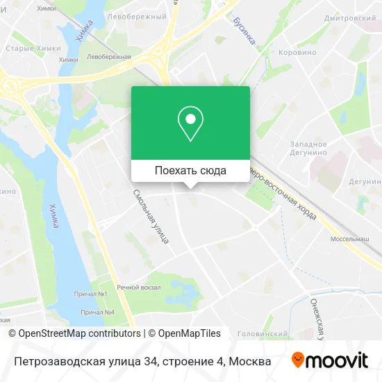 Карта Петрозаводская улица 34, строение 4