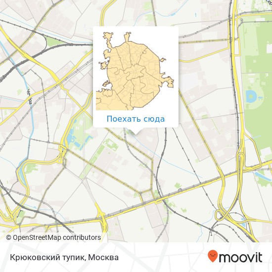 Карта Крюковский тупик
