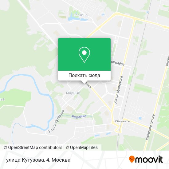 Карта улица Кутузова, 4