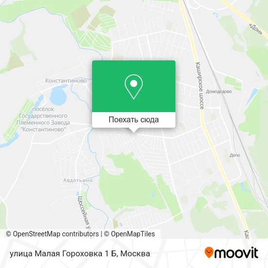 Карта улица Малая Гороховка 1 Б
