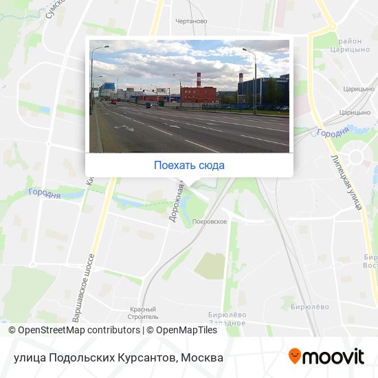 Карта улица Подольских Курсантов