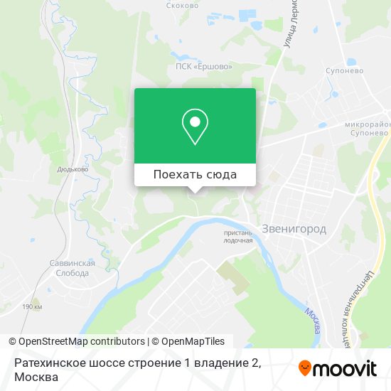 Карта Ратехинское шоссе строение 1 владение 2