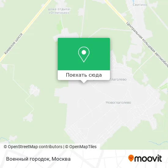 Карта Военный городок