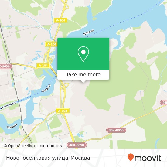Карта Новопоселковая улица