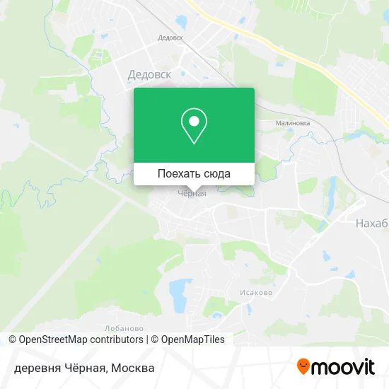 Карта деревня Чёрная