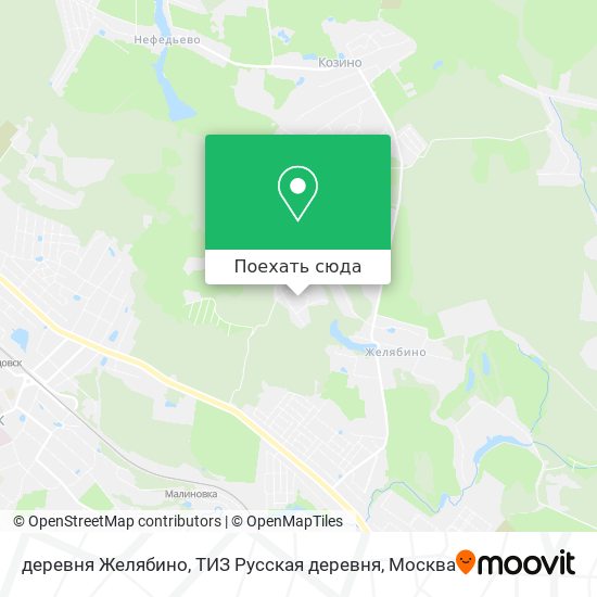 Карта деревня Желябино, ТИЗ Русская деревня
