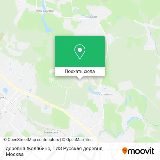 Карта деревня Желябино, ТИЗ Русская деревня