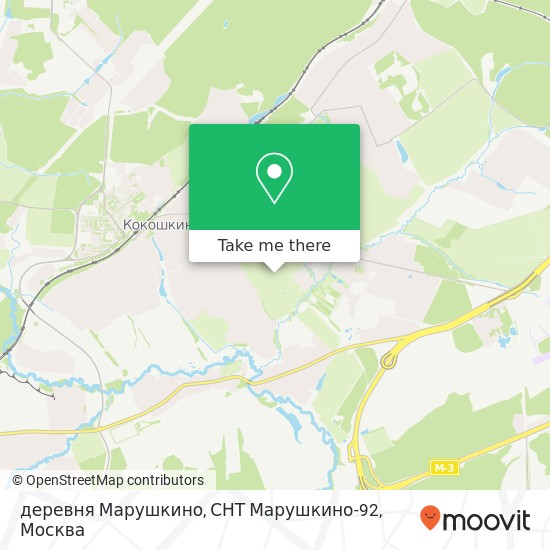 Карта деревня Марушкино, СНТ Марушкино-92