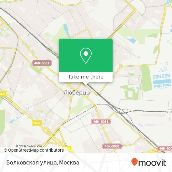 Карта Волковская улица