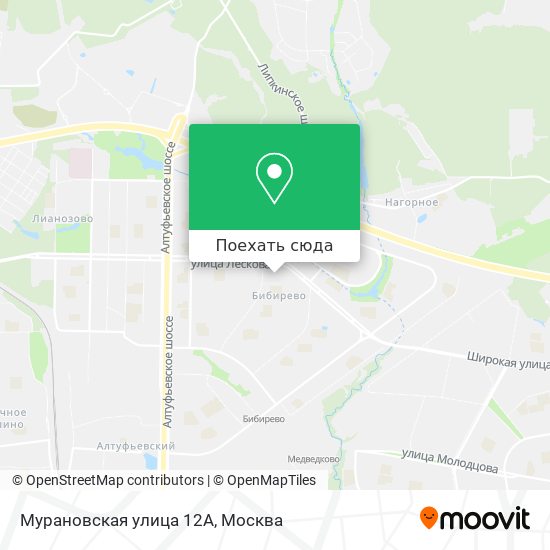 Карта Мурановская улица 12А