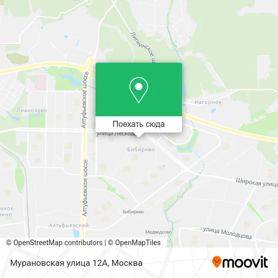 Карта Мурановская улица 12А