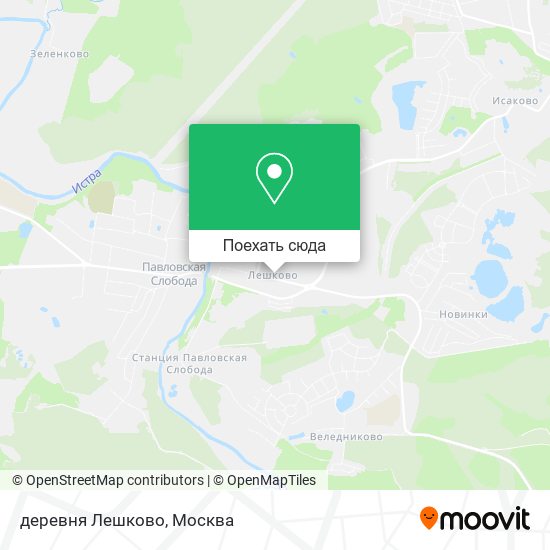Карта деревня Лешково