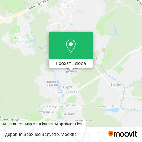 Карта деревня Верхнее Валуево