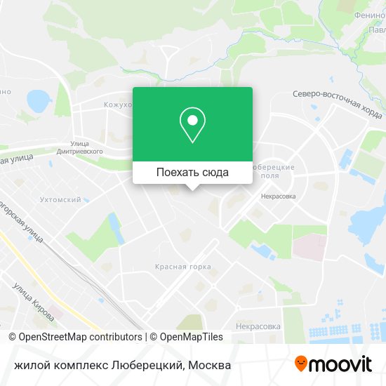Карта жилой комплекс Люберецкий