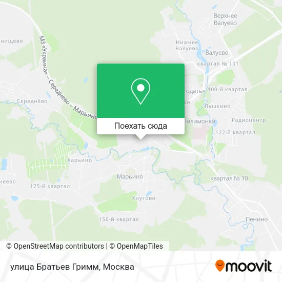 Карта улица Братьев Гримм