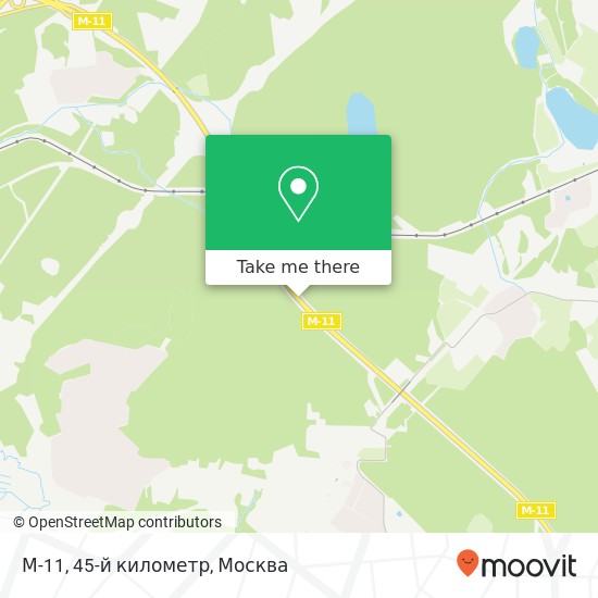 Карта М-11, 45-й километр