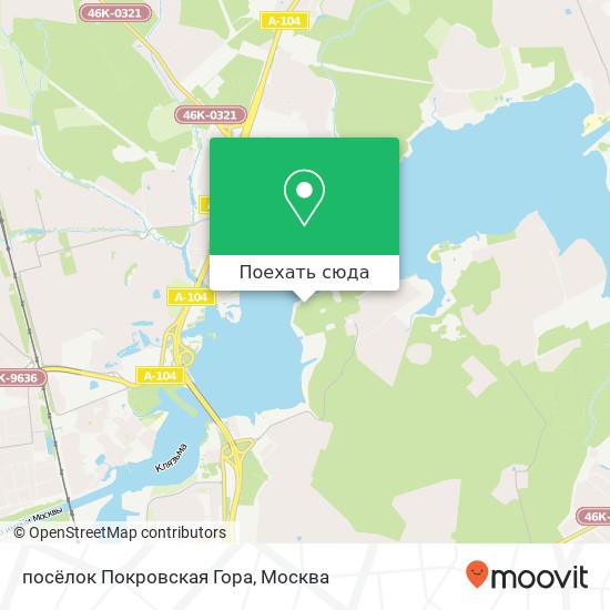 Карта посёлок Покровская Гора