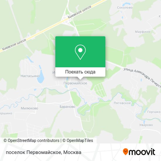 Карта поселок Первомайское