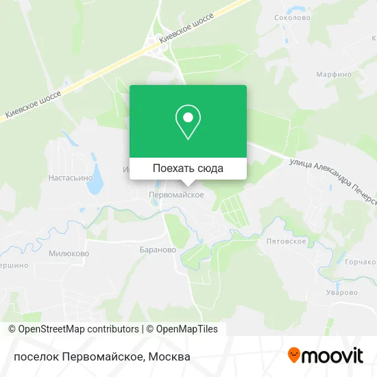 Карта поселок Первомайское