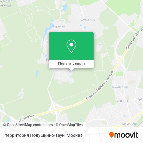 Карта территория Подушкино-Таун