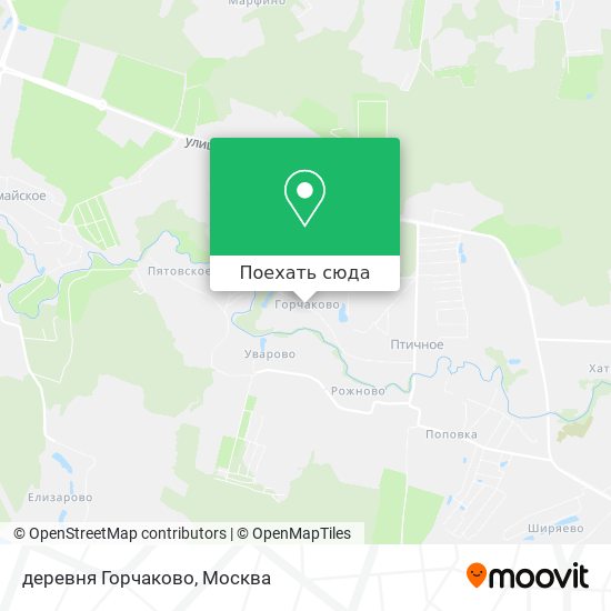 Карта деревня Горчаково
