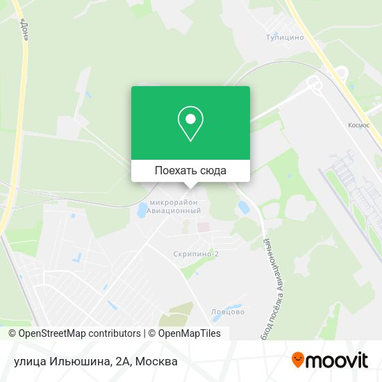 Карта улица Ильюшина, 2А