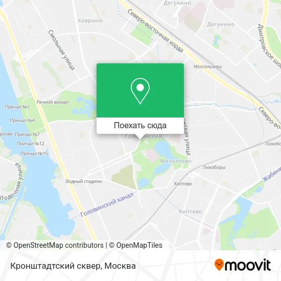 Карта Кронштадтский сквер