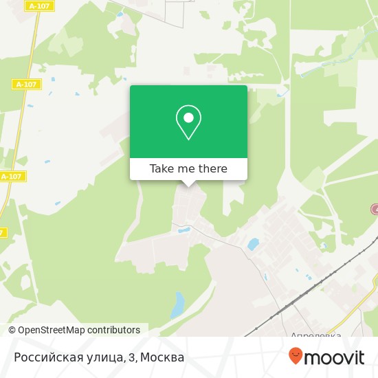 Карта Российская улица, 3