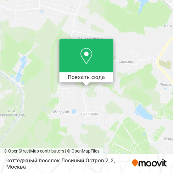 Карта коттеджный поселок Лосиный Остров 2, 2