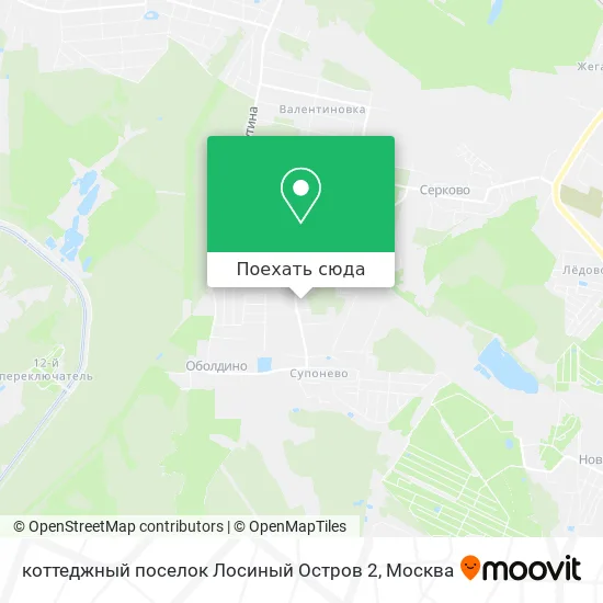 Карта коттеджный поселок Лосиный Остров 2